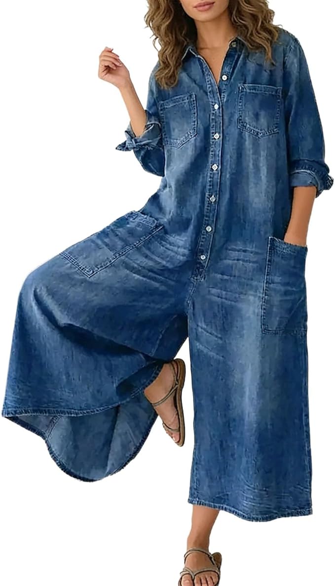 The Comfy Denim Jumpsuit