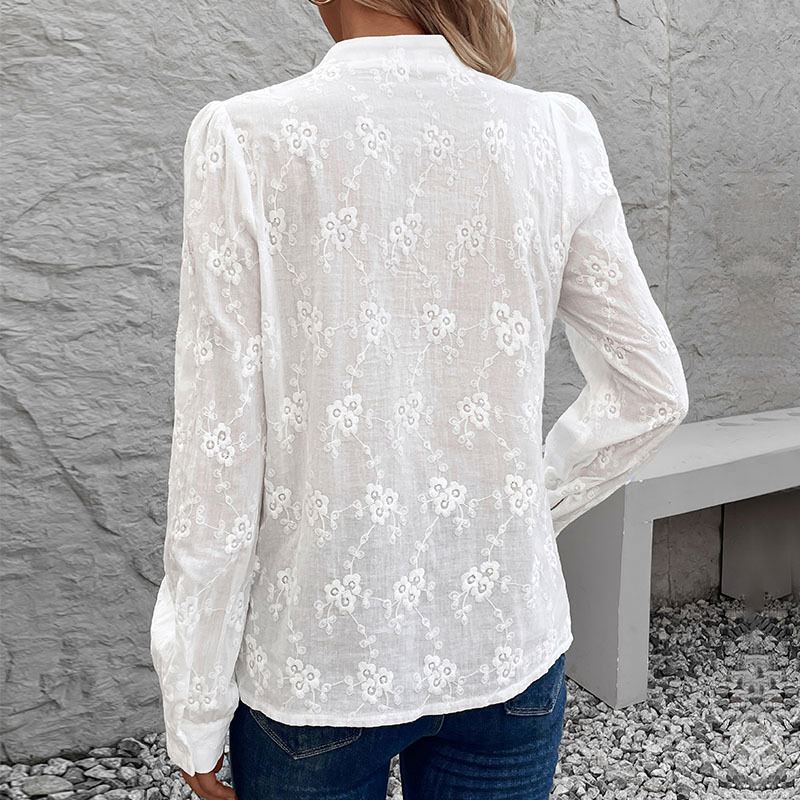 Embroidered Button Up Shirt