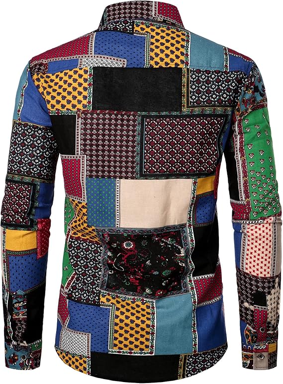 Cotton-Linen Patchwork Shirt