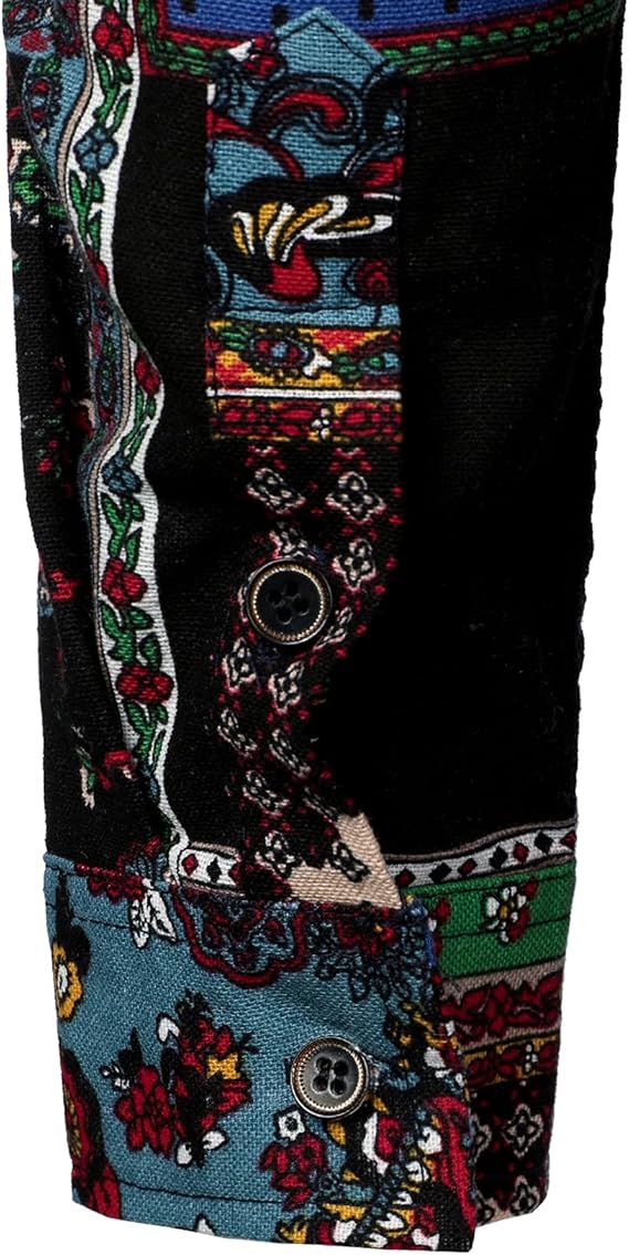 Cotton-Linen Patchwork Shirt