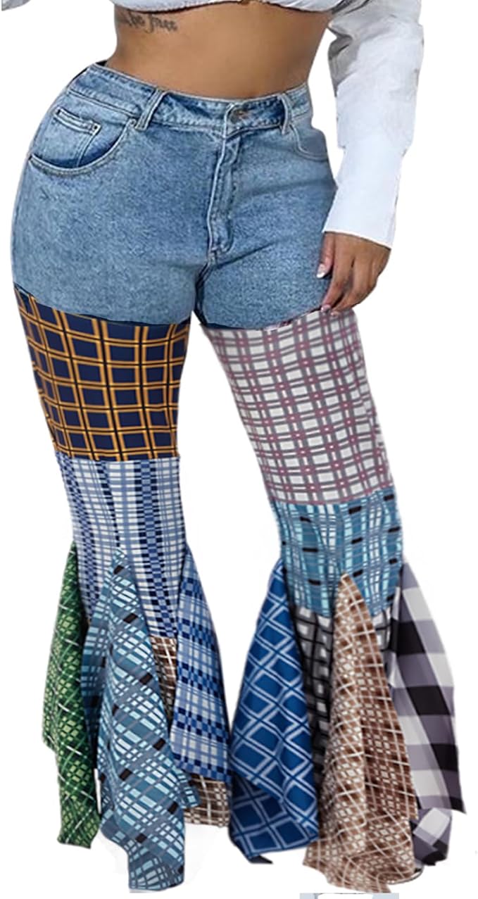 The Patchwork Bellbottom Jean