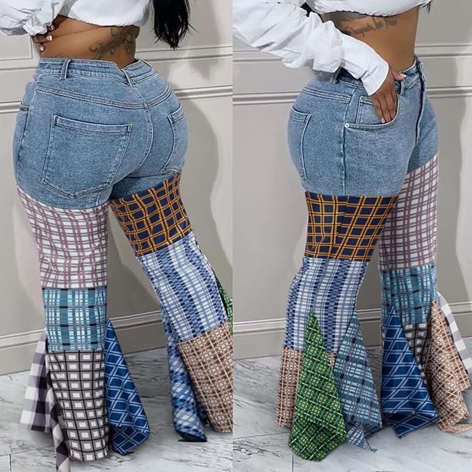 The Patchwork Bellbottom Jean