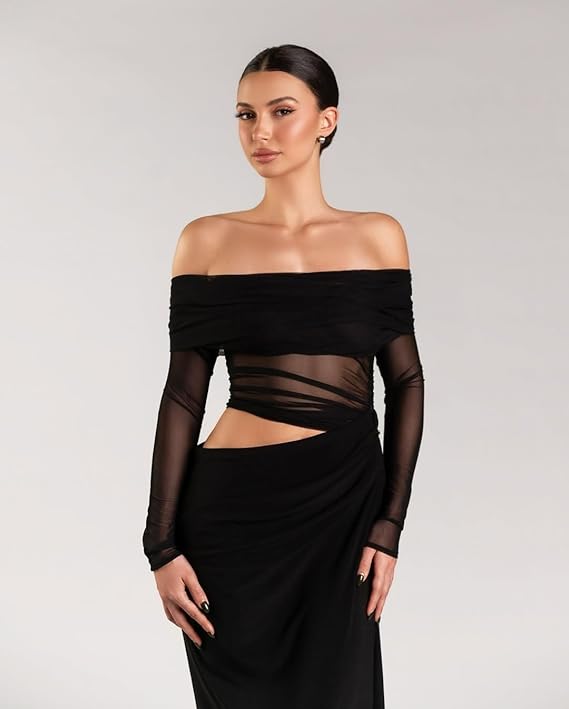 Sheer Bliss Evening Dress
