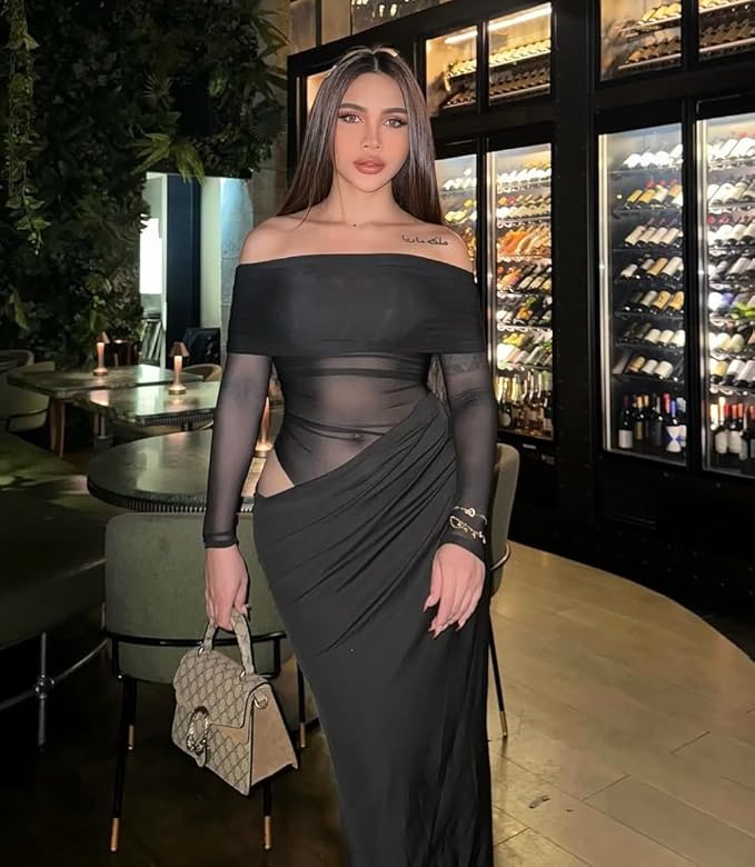 Sheer Bliss Evening Dress