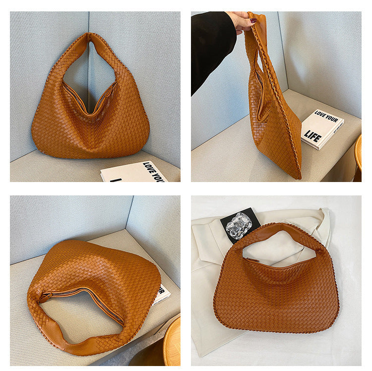 The Vegan Leather Woven Bag