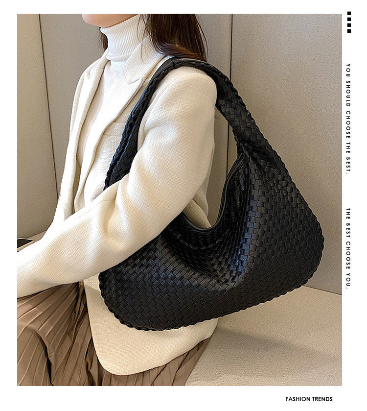 The Vegan Leather Woven Bag