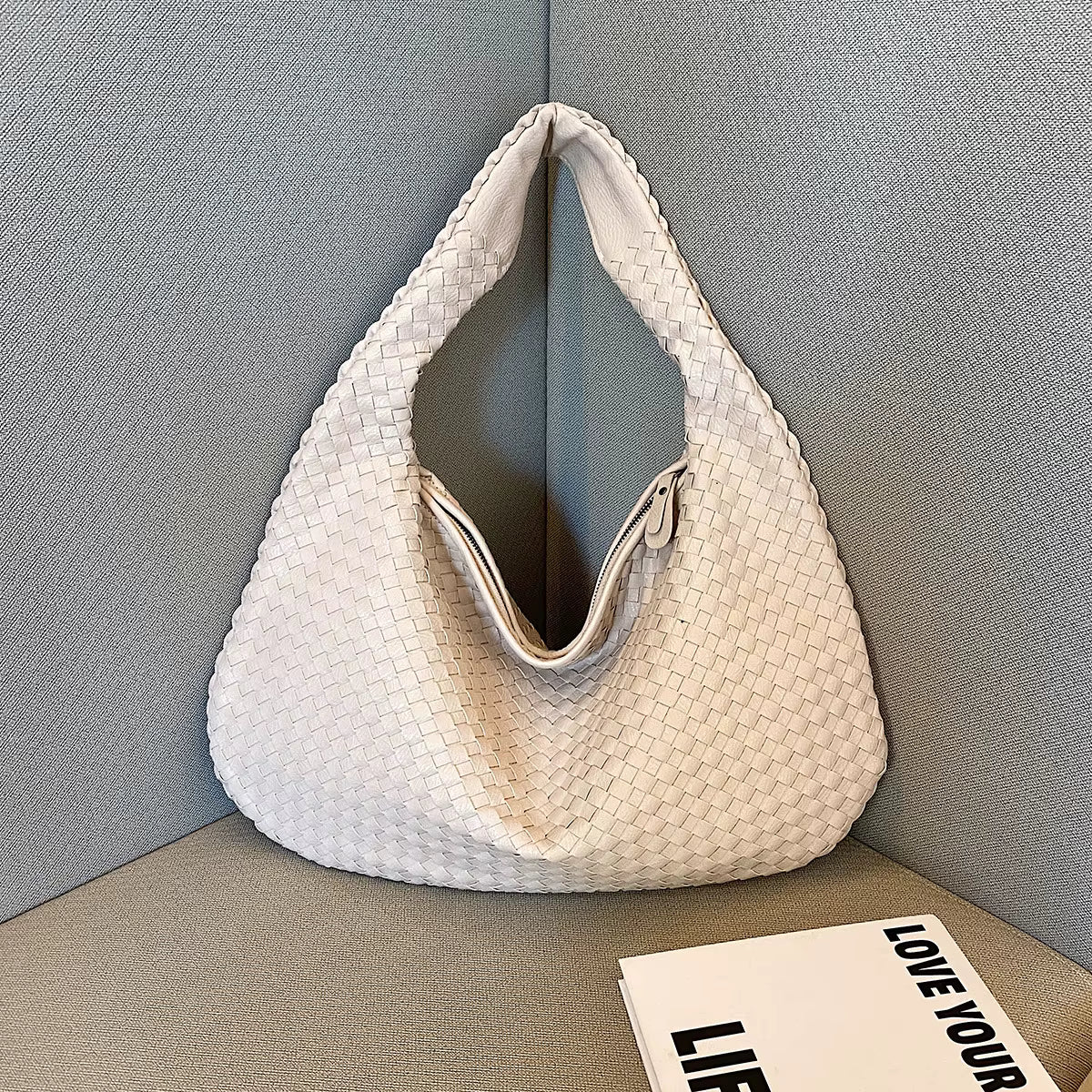The Vegan Leather Woven Bag
